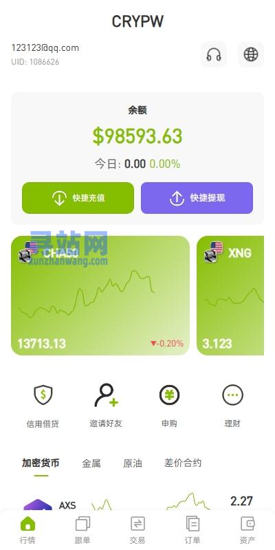 多语言ST7交易所系统/外汇/虚拟币/跟单/K线控制