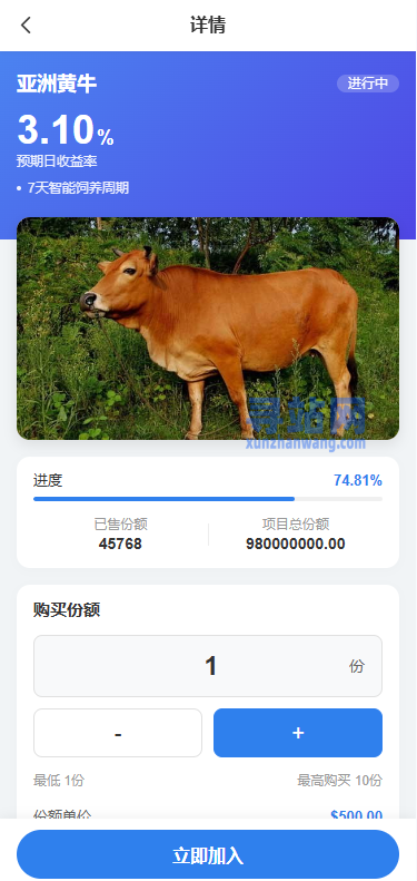 多语言养殖投资系统/养牛投资返利/签到/前端VUE