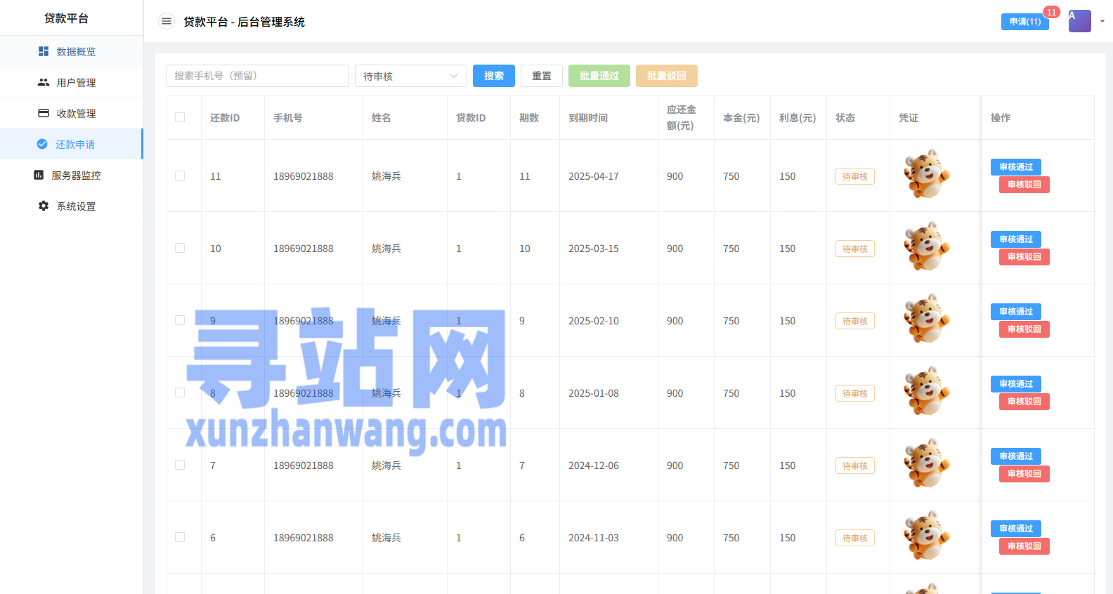 贷款催收系统/小额贷款/贷款逾期催收/java开发