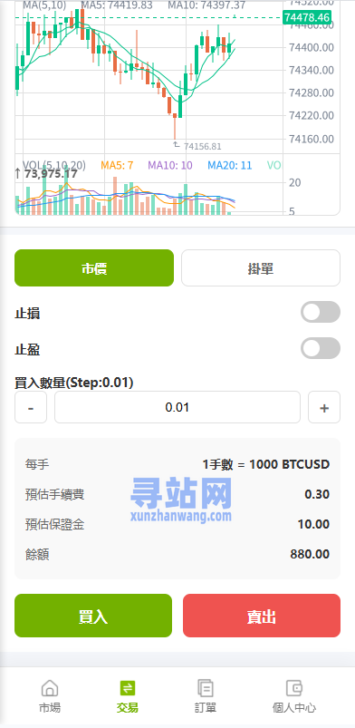 多语言PC/H5版st7交易所/美股/外汇/理财/贷款/K线控制