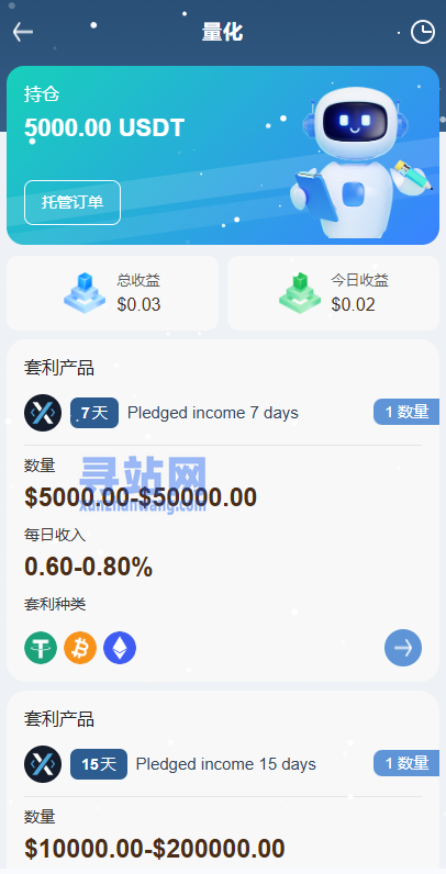 海外DAPP秒合约交易所/黄金/外汇/贷款/量化/信用分