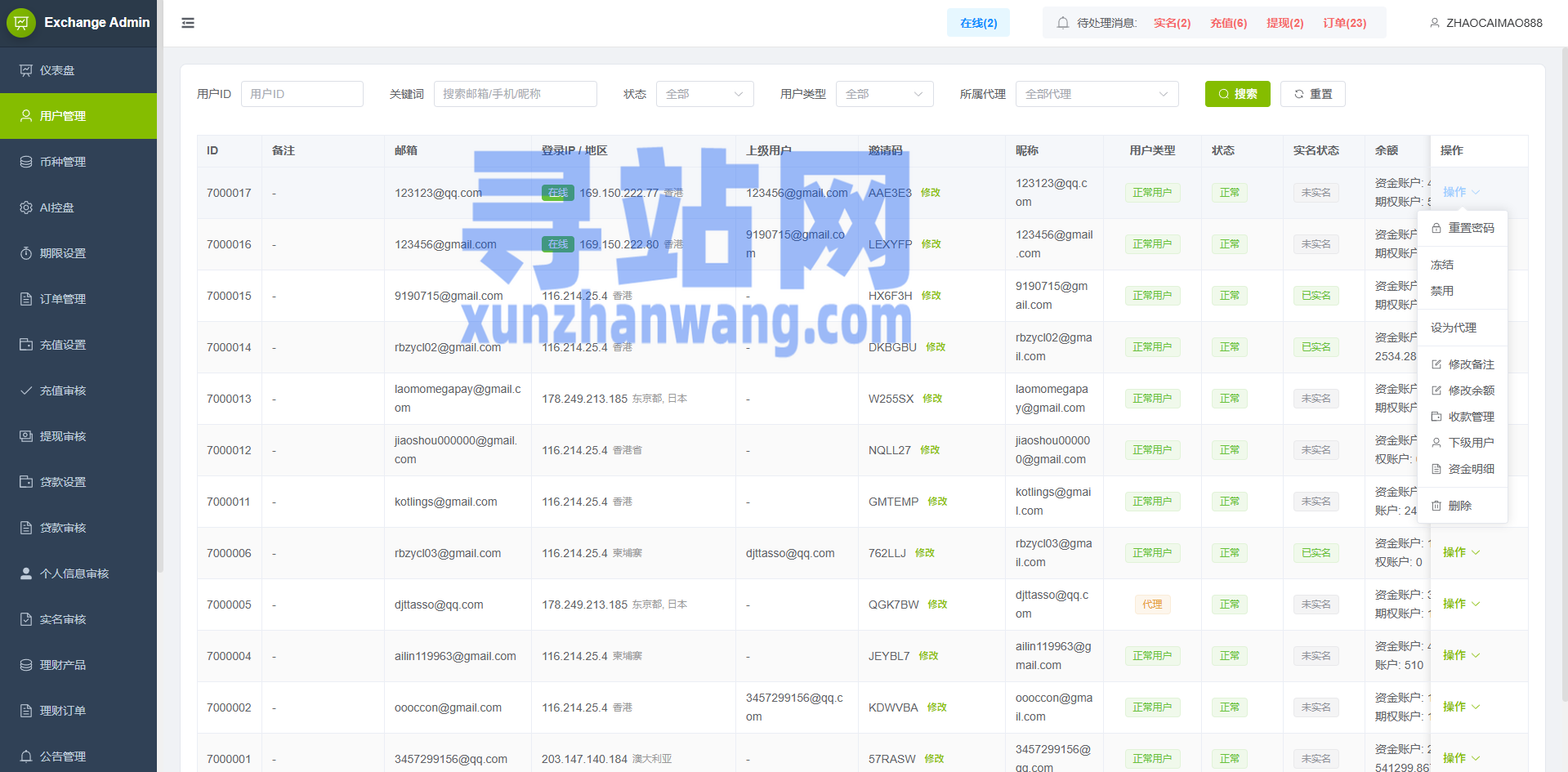 多语言PC/H5版st7交易所/美股/外汇/理财/贷款/K线控制