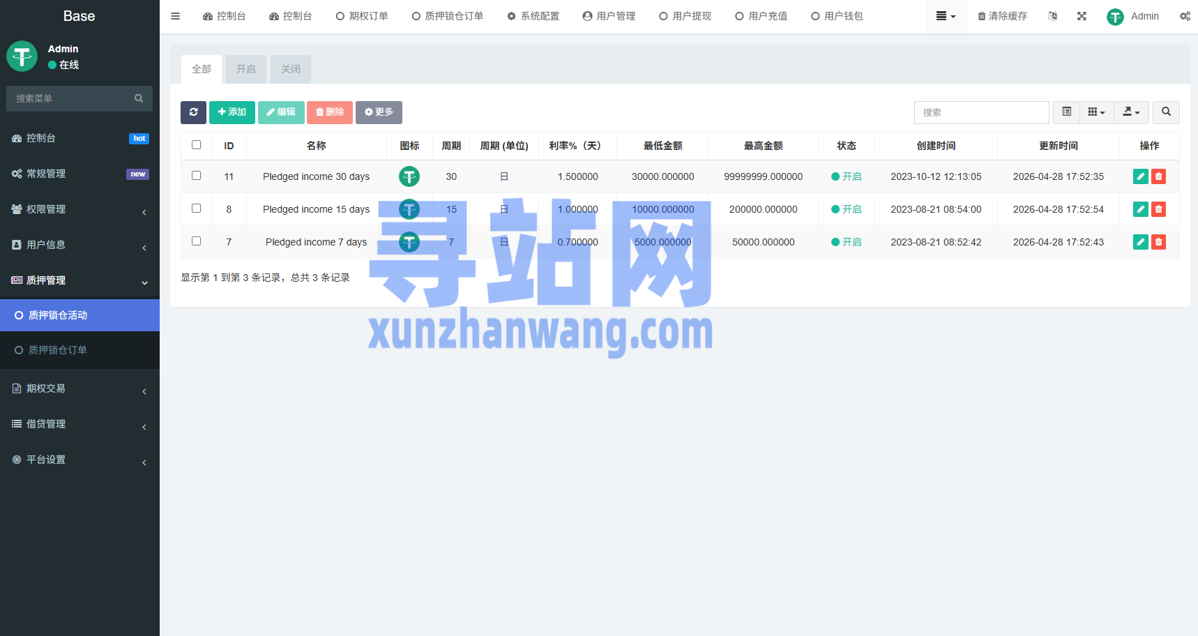 海外DAPP秒合约交易所/黄金/外汇/贷款/量化/信用分