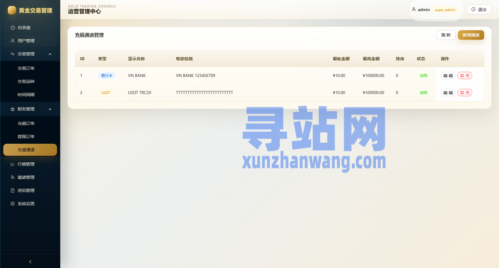 新版海外黄金微交易/黄金秒合约交易/黄金投资/前端VUE