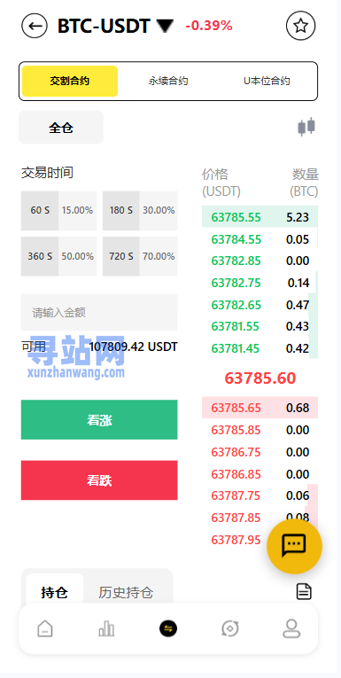海外DAPP交易所系统/交割合约/永续合约/K线控制/模拟账户
