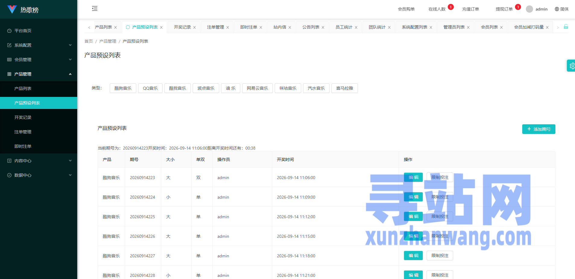 音乐打榜伪商城系统/订单自动匹配/打码/代理后台